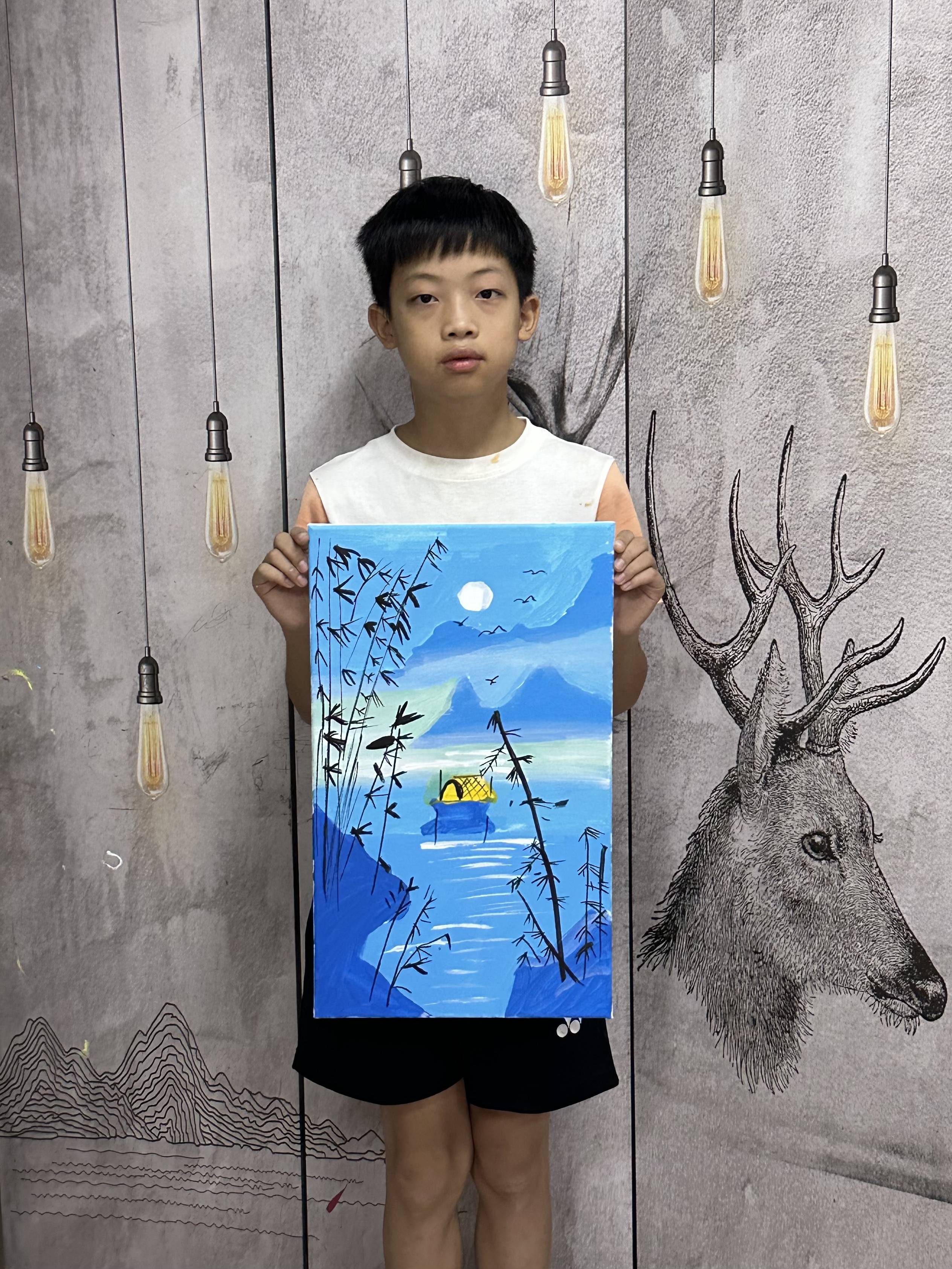 月下湖畔
